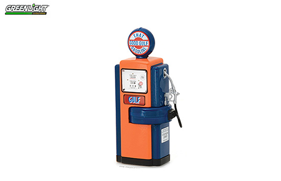 Greenlight 1/18 1948 Wayne 100-A Gulf Oil Gas Pump Blue/Orange